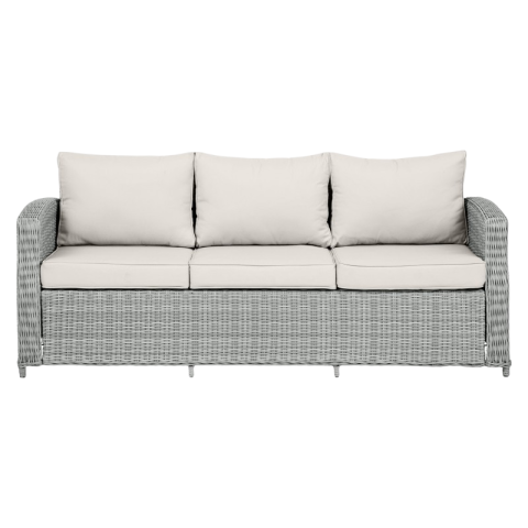Pinta, šviesiai pilkos spalvos, trivietė sofa "Vila Vinga"