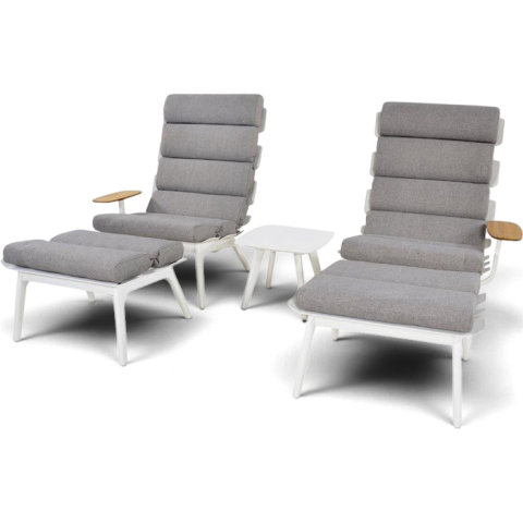 Lauko komplektas dviems Ventus White